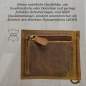 Preview: flevado Leder Dollarclip, Dollar-Clip Geldbörse Hand Made Portemonnaie mit Münzfach Büffelleder Wild